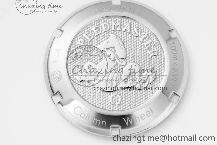 0130 Speedmaster Racing Master SS HKF Best Edition White Dial on SS Bracelet A Premium 7809